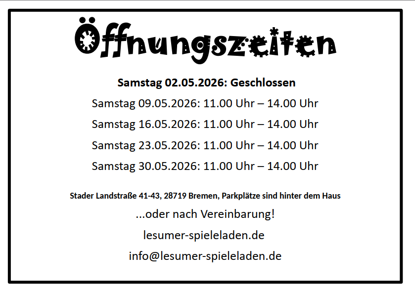 Oeffnungszeiten Ladengeschäft