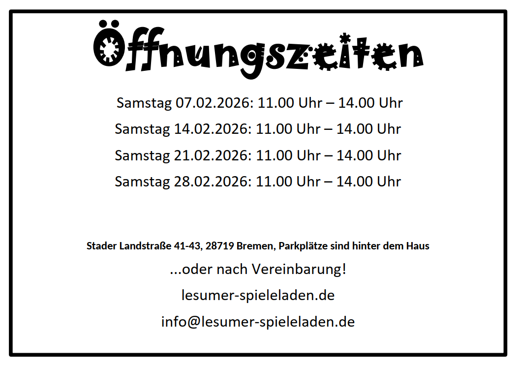 Oeffnungszeiten Ladengeschäft