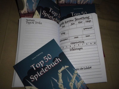 TOP 50 Spielebuch - Notizbuch und Wunschzettel