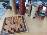 Hnefatafl Rolle Holz und Leder