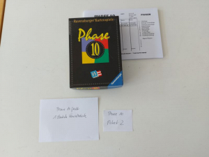 Phase 10 Kartenspiel Pak2 - 1 dt Uebersicht fehlt Anleitung Kopie-Ravensburger-gebraucht-deutsch-2-6